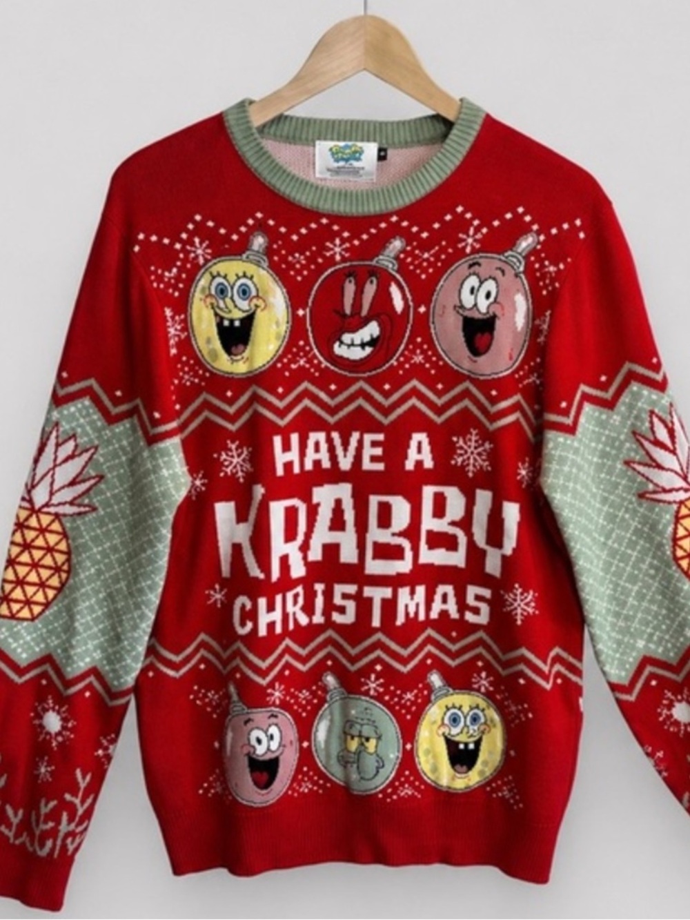 SpongeBob SquarePants “Have a Krabby Christmas” Ugly Christmas Sweater